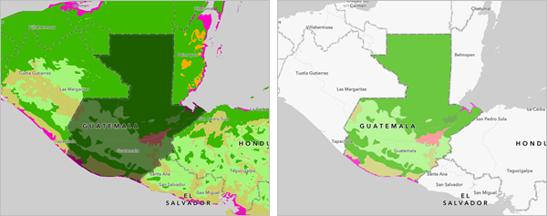 Ecoregions clipped to Guatemala country boundaries Ecoregions clipped to Guatemala country boundaries